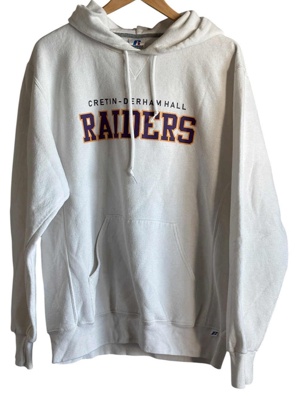 Russell Athletic Vintage Cretin-Derham Hall Raiders Hoodie MN Size Large